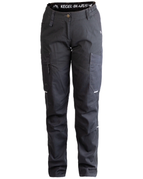 Spodnie damskie 5504/V-WORK do pracy czarne - przód spodni