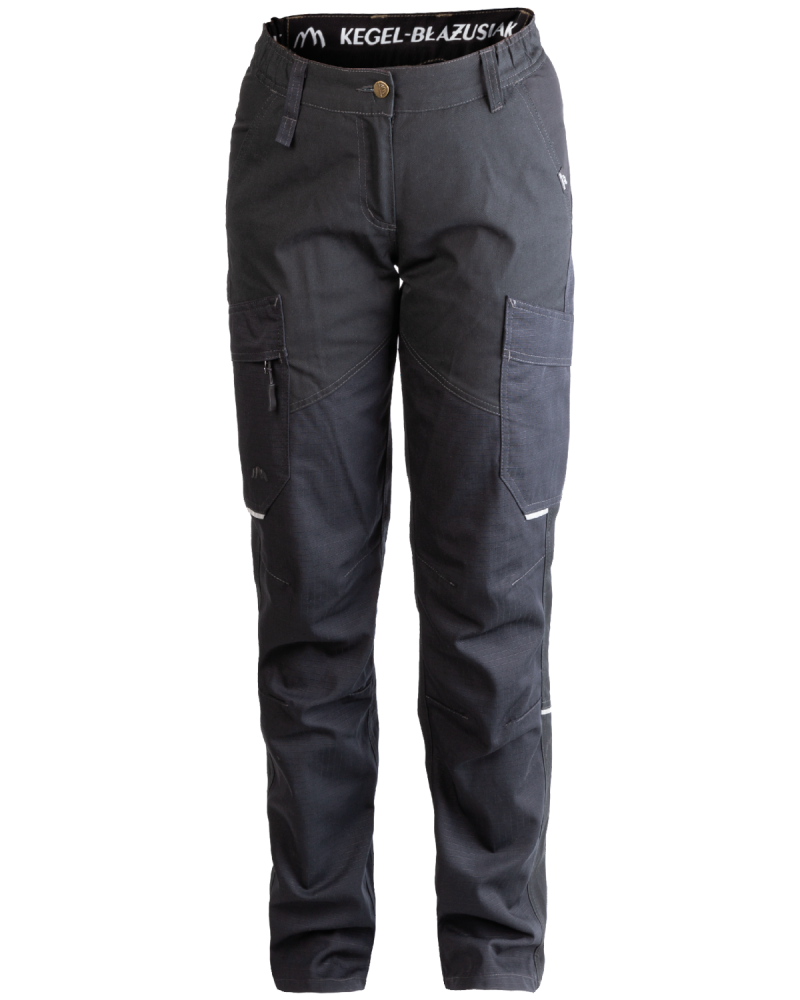 Spodnie damskie 5504/V-WORK do pracy czarne - przód spodni