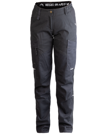 Spodnie damskie 5504/V-WORK do pracy czarne - przód spodni