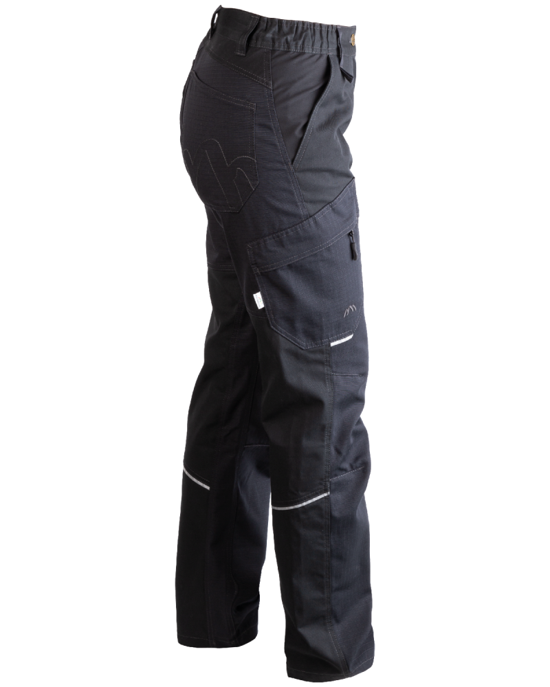 Spodnie damskie 5504/V-WORK do pracy czarne - prawy bok spodni