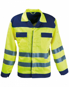 3920 HV KNEITER high-visibility jacket (hi-vis yellow/navy blue)