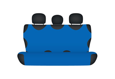 SHIRT COTTON cover for the rear bench - blue