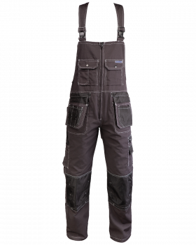 6908 ROCK Work Dungarees with hanging pockets (Graphite)