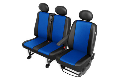 Pokrowce samochodowe Practic Duo 2+1 niebieskie