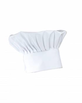 0125 Toque Chef Hat (White)