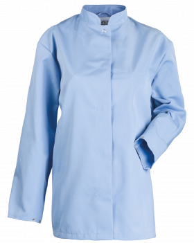 3093 Long Women’s Food Jacket HACCP (Sky Blue)