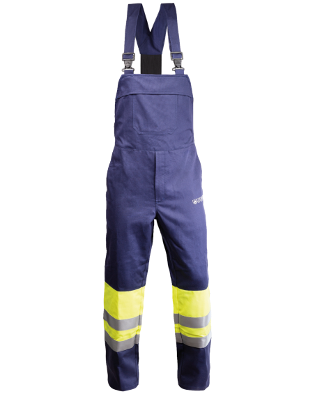 Ogrodniczki multiochronne Hi-Vis, granatowe