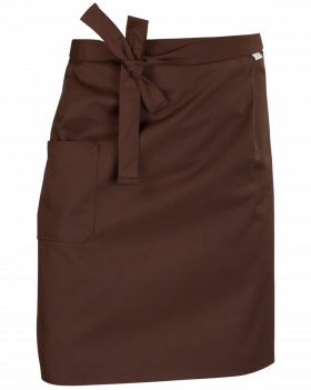 4423 Bistro Apron with Pocket, 60 cm – Brown