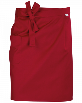 4423 Bistro Apron with Pocket, 60 cm – Burgundy
