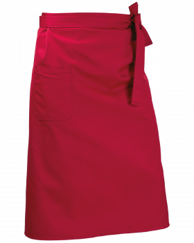 4425 Restaurant Apron with Pocket, 75 cm – Burgundy