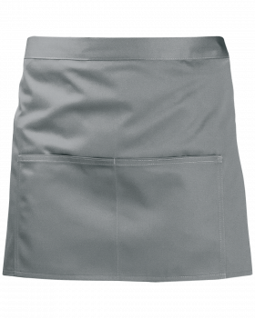 4266 Short Waist Apron with pocket (Grey)
