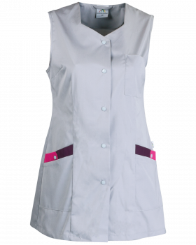 4770 Cleaning Lady Uniform Sleveless (Grey)
