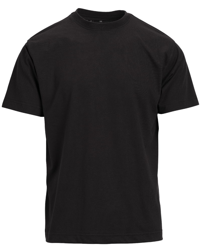 t-shirt roboczy, czarny - przód koszulki