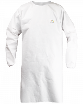 Fartuch Przedni PP, biały wododporny - przód