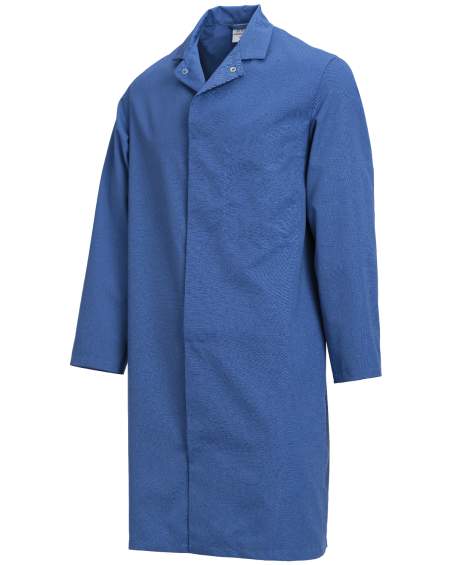 Fartuch Haccp 4089, niebieski - lewy bok