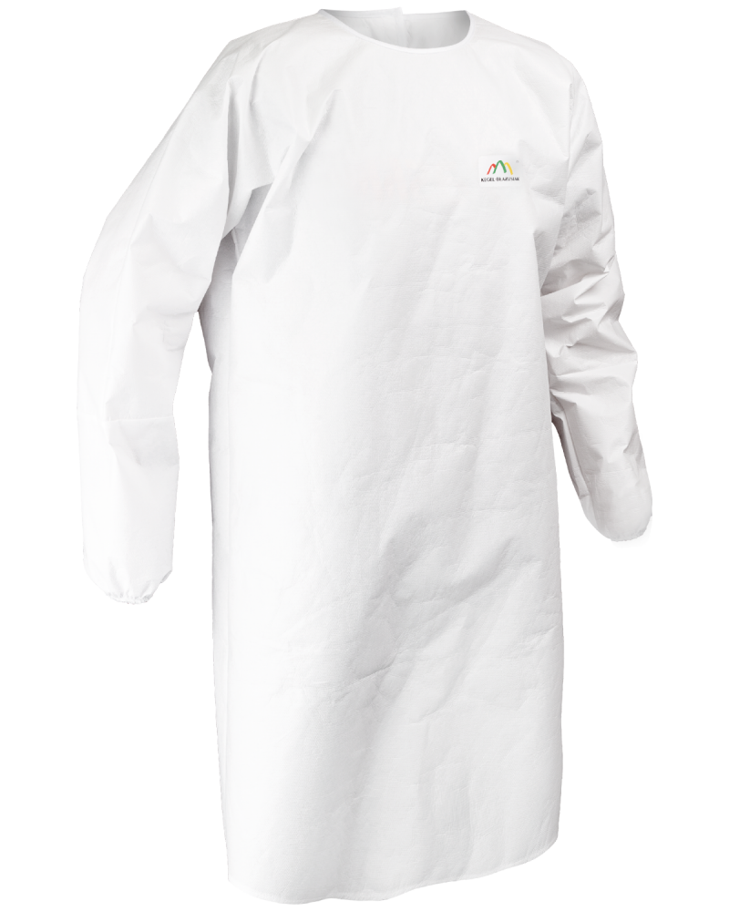 Fartuch Przedni PP, biały wododporny - prawy bok