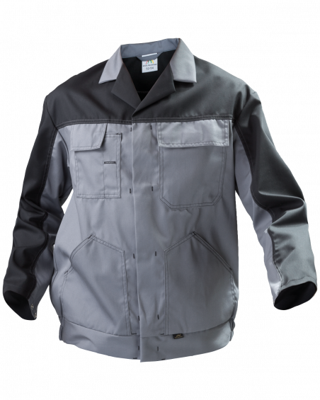 Bluza robocza Work, szaro-czarna - zdjęcie bluzy w ruchu