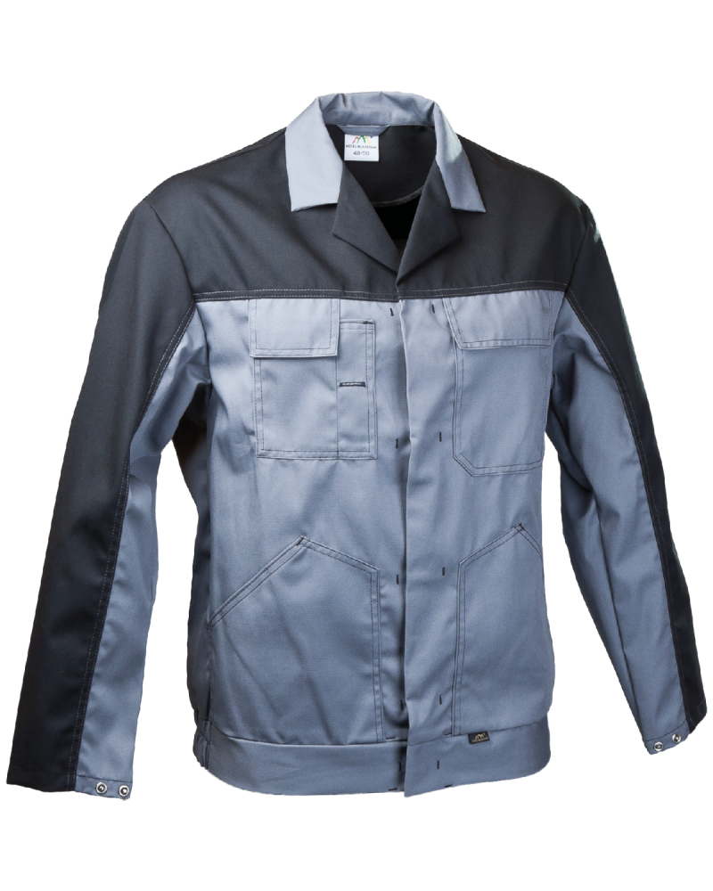 Bluza robocza Work, szaro-czarna - przód bluzy