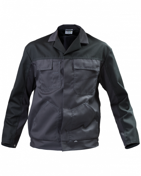 Bluza robocza Work, grafitowo-czarna - przód bluzy 2