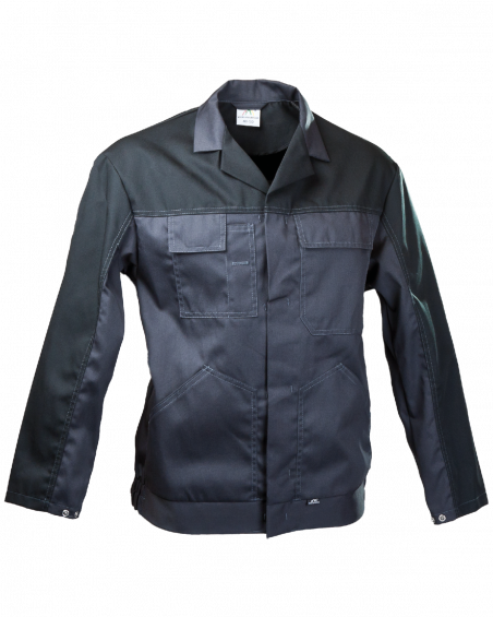 Bluza robocza Work, grafitowo-czarna - przód bluzy