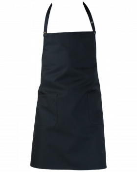 4427 Bib Apron with Pockets (Black)