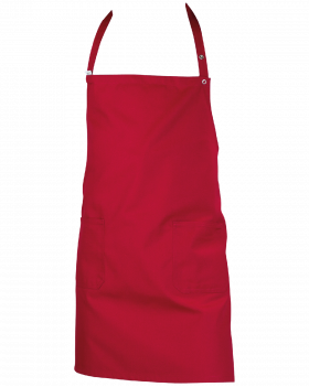 4427 Bib Apron with Pockets (Burgundy)