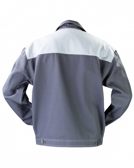 Bluza robocza PROFI, szaro-biała - tył bluzy