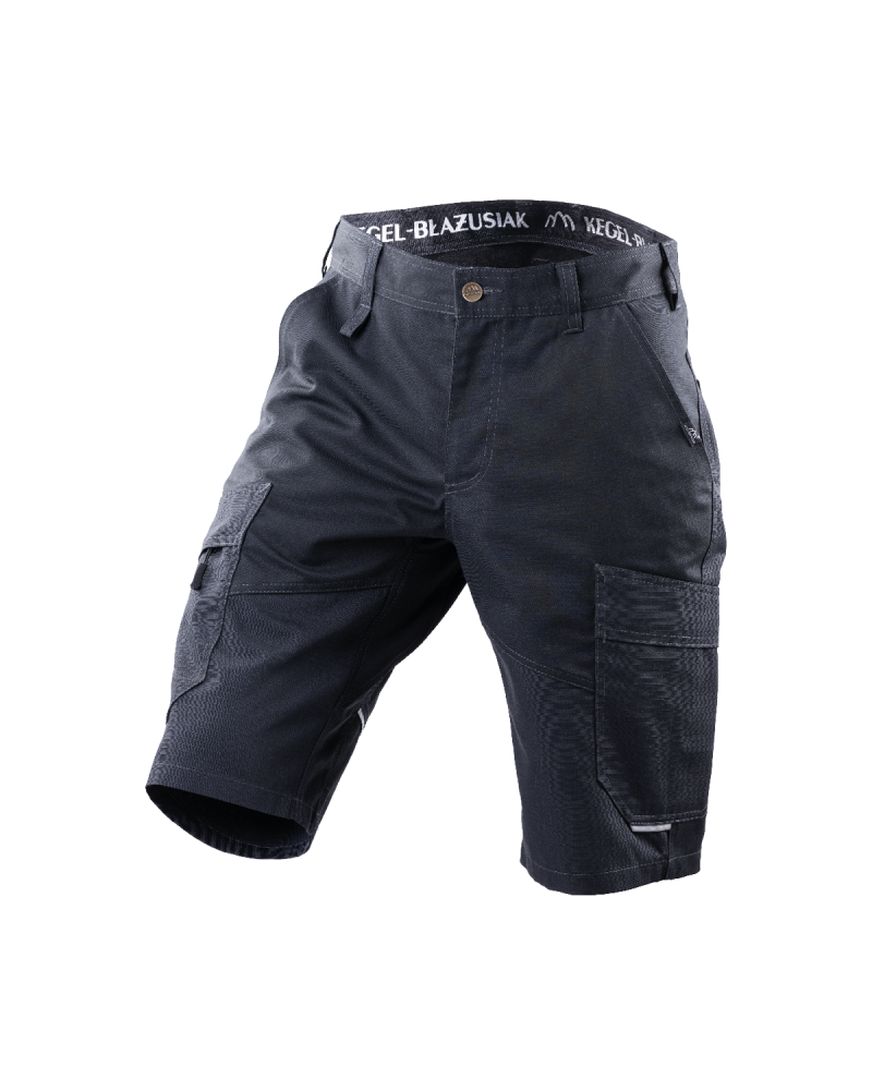 Krótkie spodenki robocze 5506, czarne — lewy bok spodenek