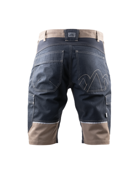 Krótkie spodenki 5506 czarny/brązowy — tył spodenek