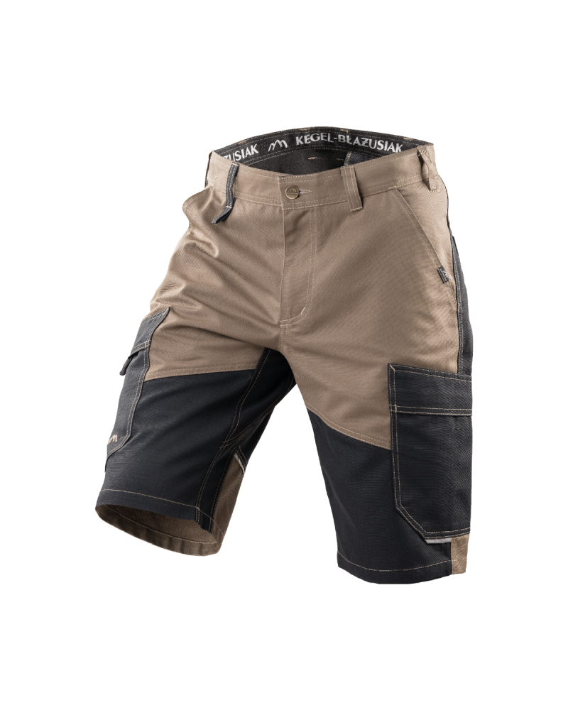 Krótkie spodenki 5506 czarny/brązowy — lewy bok spodenek