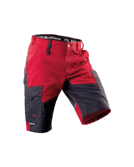 Krótkie spodenki 5506, czarno-bordowe — prawy bok spodni