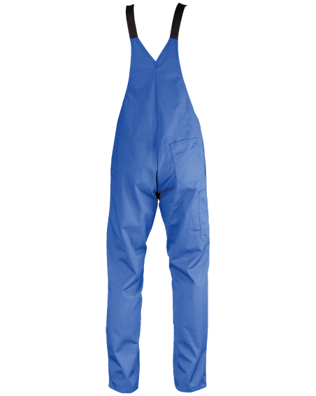 Ogrodniczki classic Kneiter, niebieskie - tył