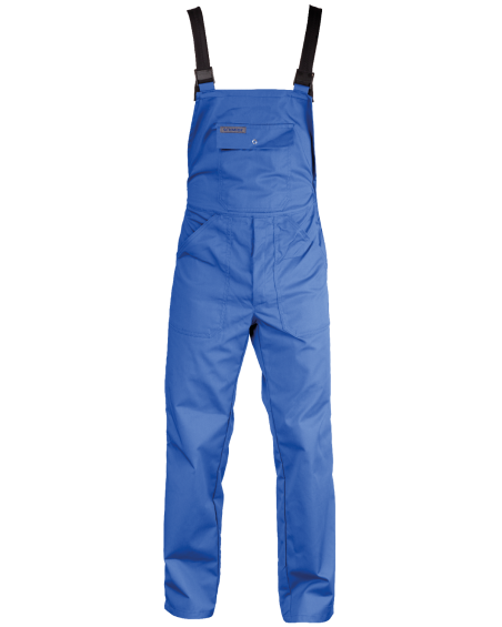 Ogrodniczki classic Kneiter, niebieskie - przód