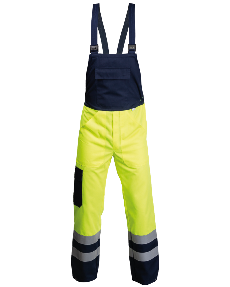 Ogrodniczki O Intensywnej Widzialności 6240 - przód ogrodniczek