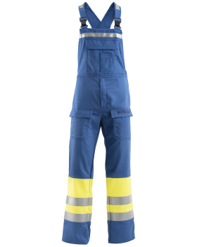 6798 Safety Dungarees – Multi-Protective (Blue/Hi-Vis Yellow)