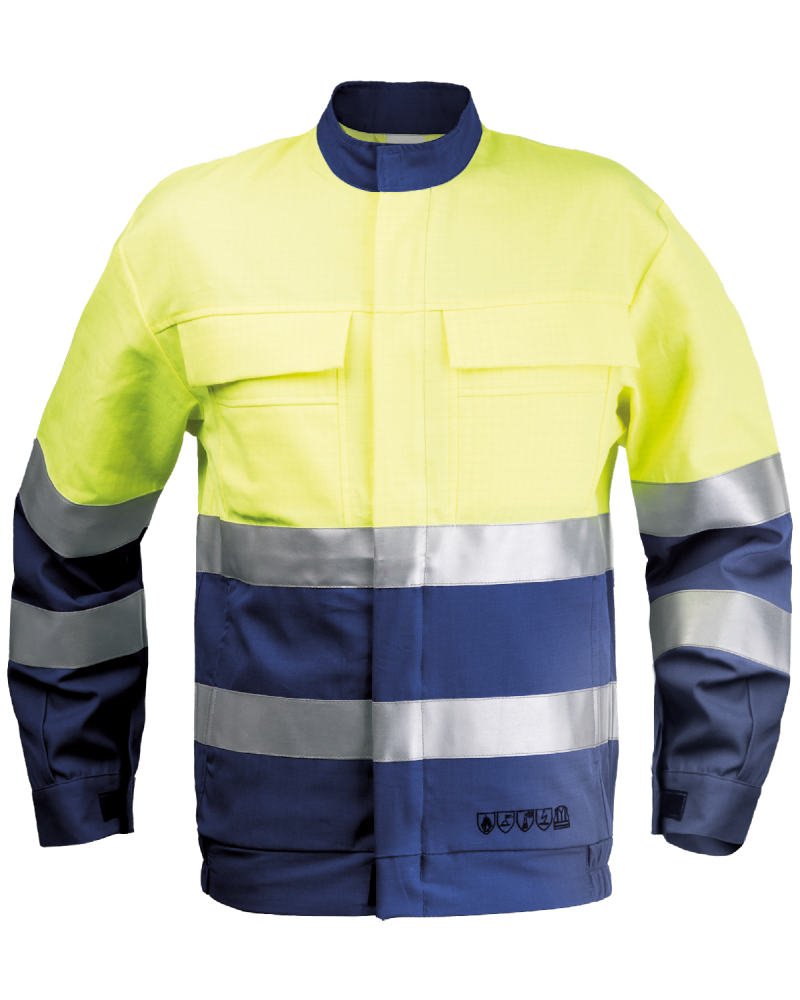 Bluza hi vis multiochronna, żółto-granatowa