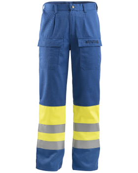 5798 High-Vis Multi-Protective Trousers (Blue/Hi-Vis Yellow )