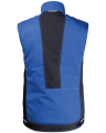 Kamizelka ocieplana 2506 z odblaskami V-WORK (Niebieski/Czarny) - tył