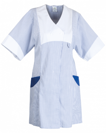 Fartuch roboczy damski 4553 dla sprzątaczek — przód fartucha