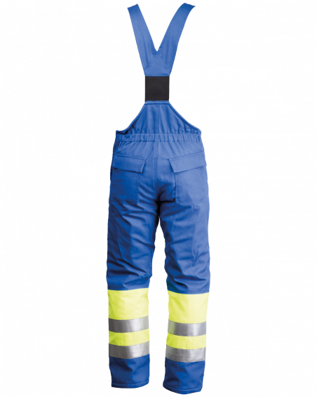 Ogrodniczki ocieplane Hi vis multiochronne - tył