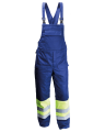 Ogrodniczki ocieplane Hi-vis multiochronne (Granatowy/Żółty Hi-Vis) - tył