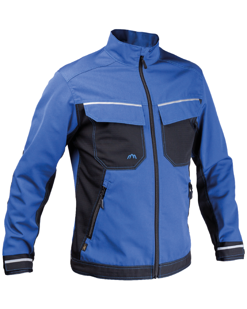 Bluza 3506 z odblaskami, niebiesko-czarna — prawy bok bluzy