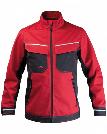 Bluza 3506 z odblaskami (Bordowy/Czarny) - przód bluzy