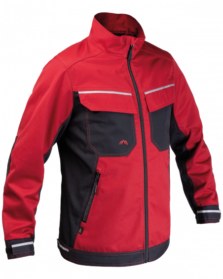 Bluza 3506 z odblaskami (Bordowy/Czarny) - prawy bok bluzy