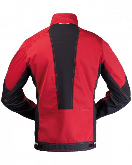 Bluza 3506 z odblaskami (Bordowy/Czarny) - tył bluzy