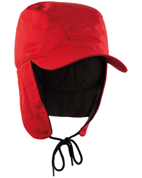 0109 Warm Earflap Hat (red)