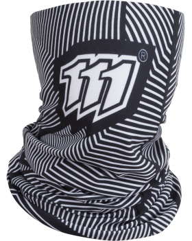 0004 Multifunctional Snood (White and Black Stripes)