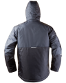 123A Winter Jacket Hooded (Grey/Black) - back
