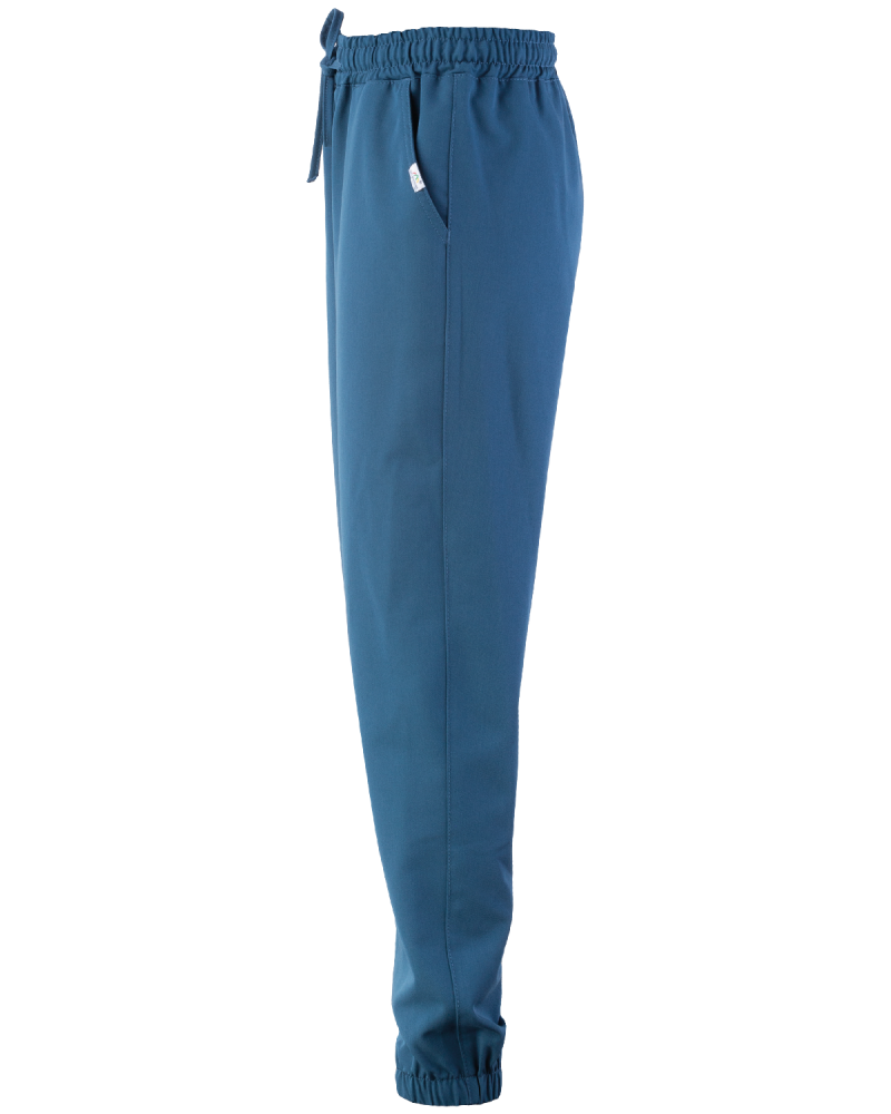 Women's trousers, marine joggers with elasticated waistband - side