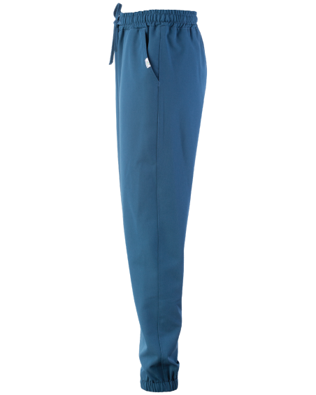 Women's trousers, marine joggers with elasticated waistband - side